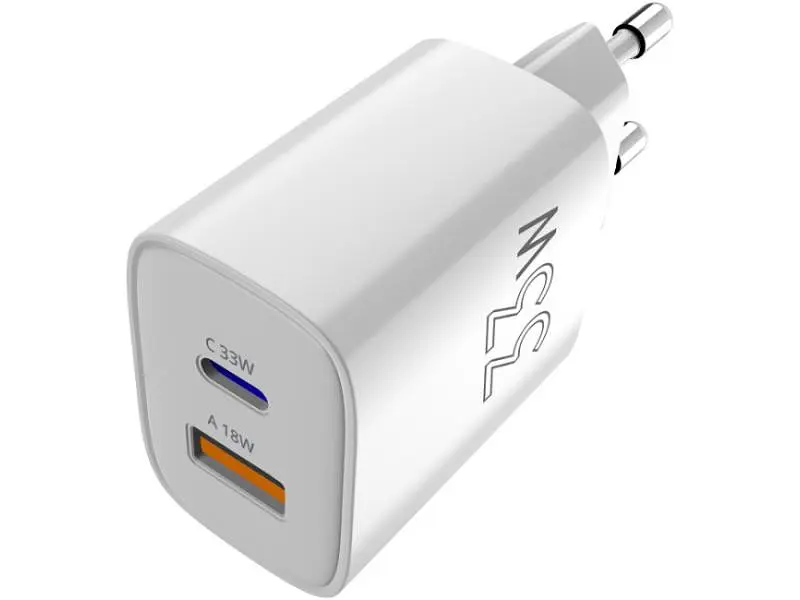 Мережевий зарядний пристрій Sigma mobile X-power 33 W White (PS33-01)