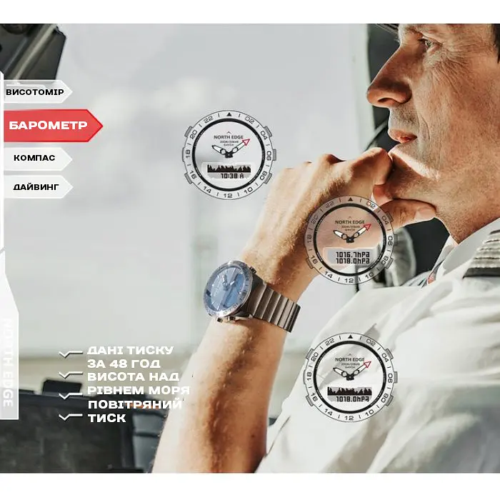 Годинник North Edge Gavia 20BAR - фото 11