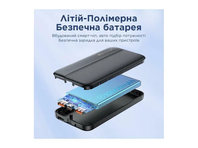 Зовнішній акумулятор (Power Bank) Remax RPP-212 Tinyl 10000mAh Black - фото 4