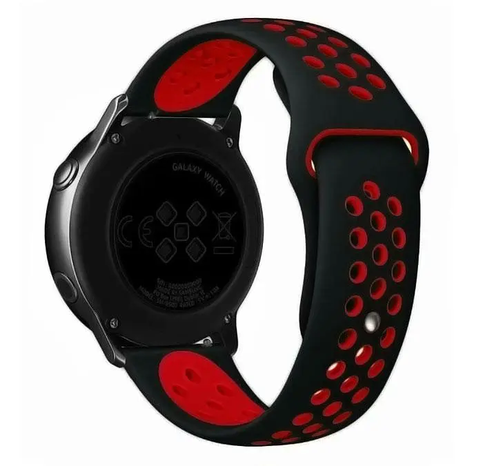 Спортивный ремешок Primo Perfor Sport для Samsung Galaxy Watch Active/Active 2 Black Red - фото 2