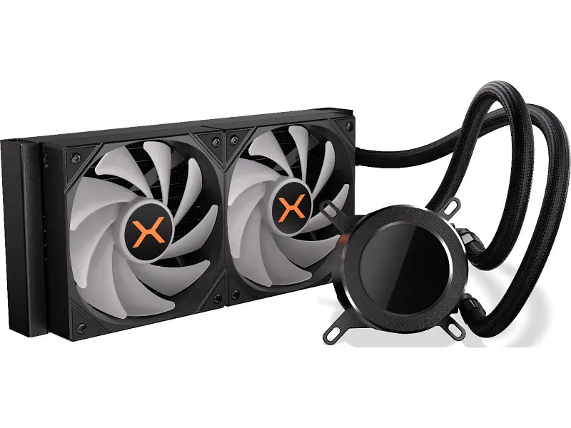 Водяне охолодження Krux HydroGlance 240 ARGB LCD Black (KRXE003) - фото 3