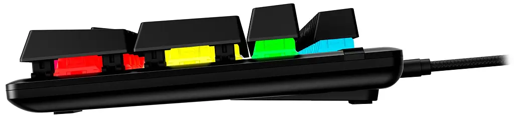 HyperX Клавіатура Alloy Origins Red USB RGB PBT ENG/RU, Black - фото 5