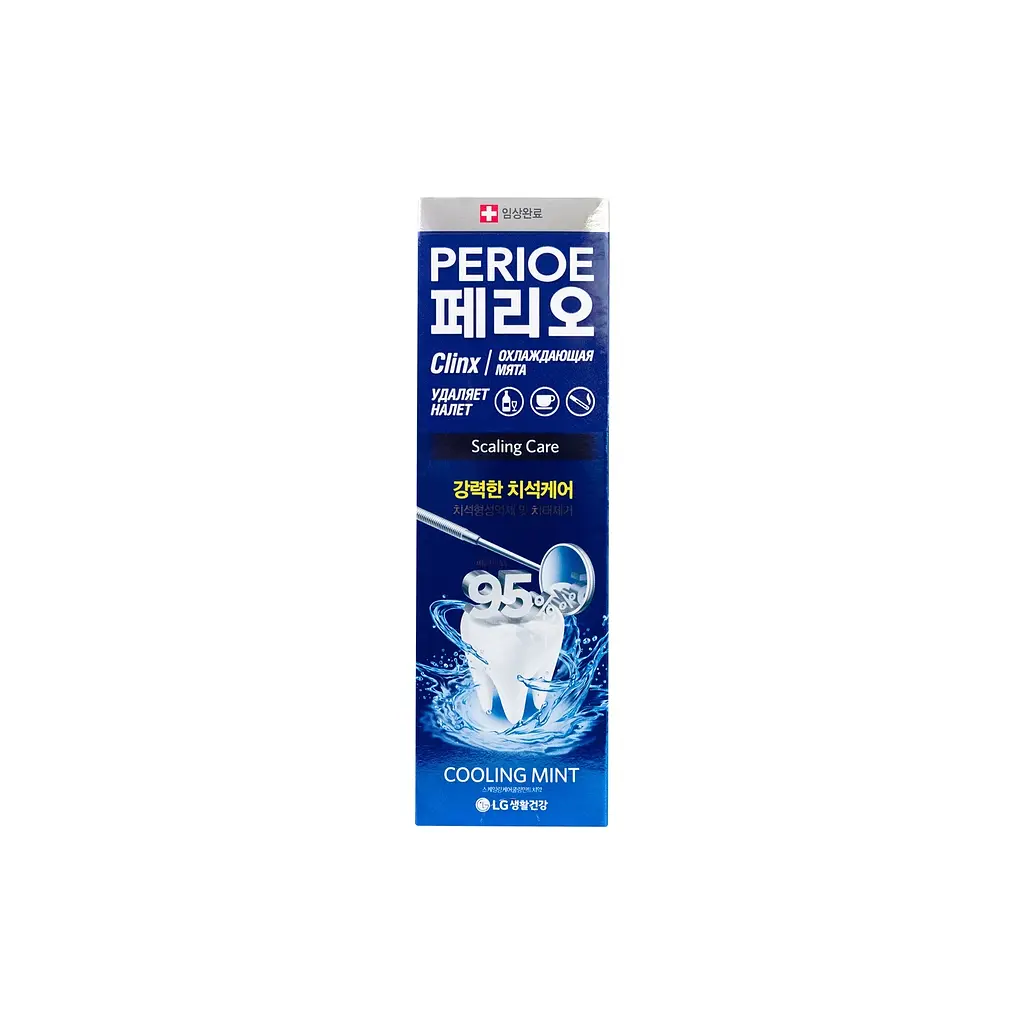 Зубна паста LG Perioe Clinx Cooling Mint Toothpaste 120 г (8801051072839) - фото 5