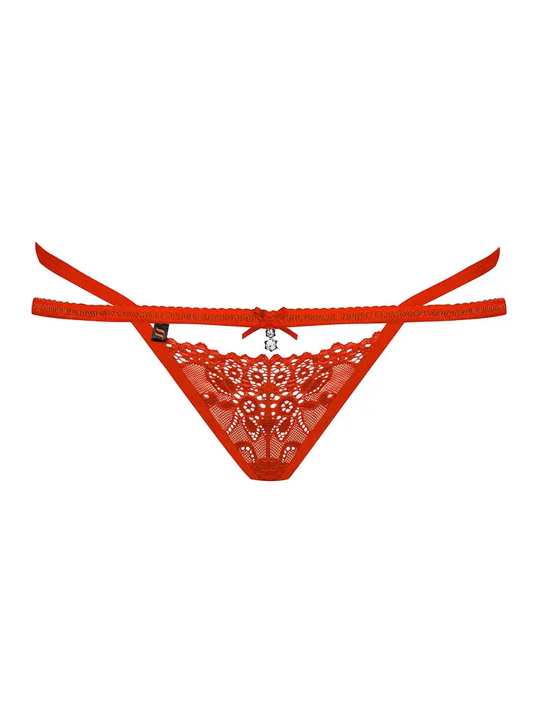 Трусики-стринги Obsessive 838-THO-3 S/M красный - фото 7