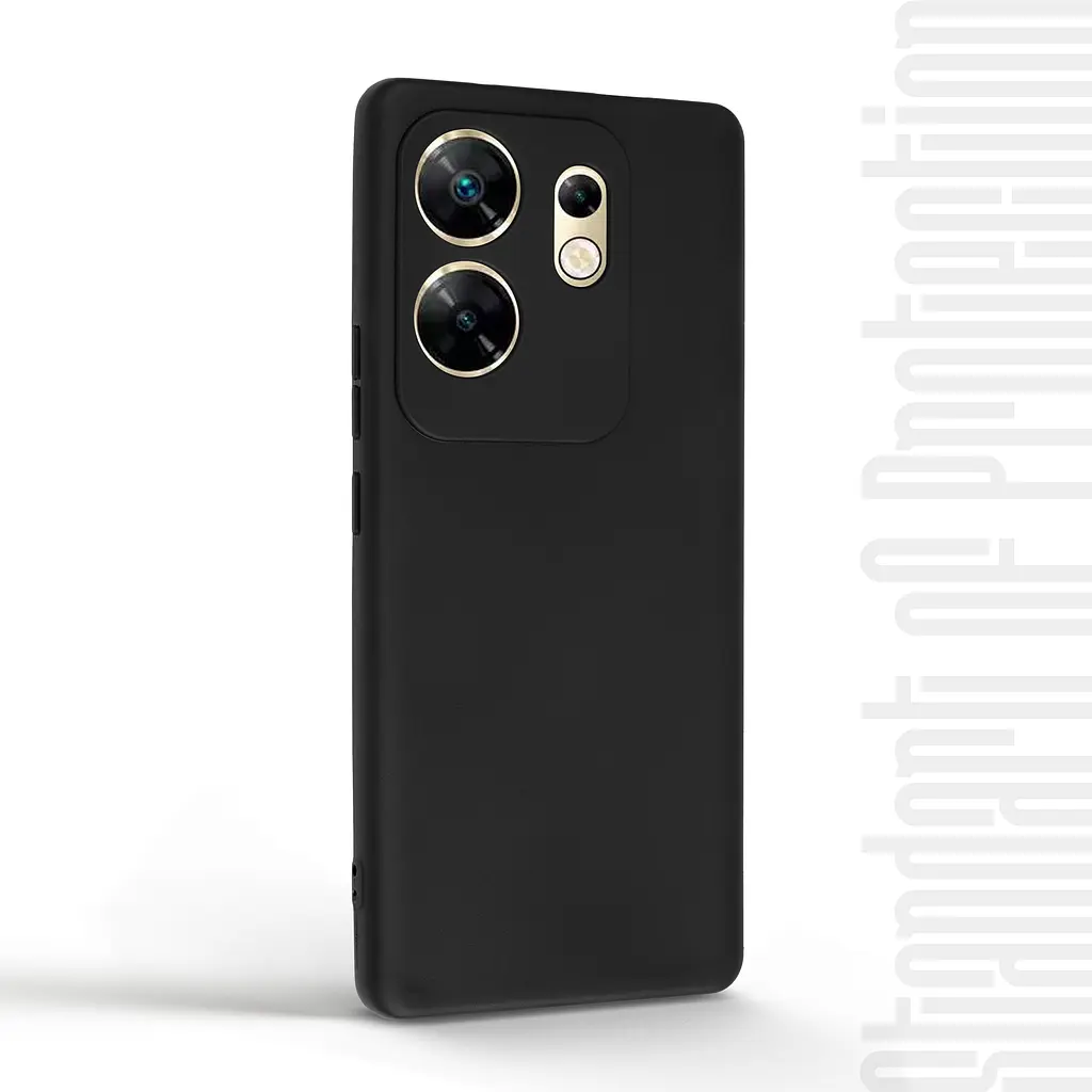 Чехол-накладка для смартфона Infinix Zero 30 4G противоударный, силиконовый, термополиуретановый (ТПУ), с защитой камеры и корпуса, черный, защита всего корпуса, ArmorStandart (ARM73936) - фото 2