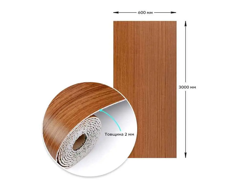 Самоклеюча вініловая плитка в рулоні STICKER WALL 600*3000*2мм Мат SW-00002058 - фото 4