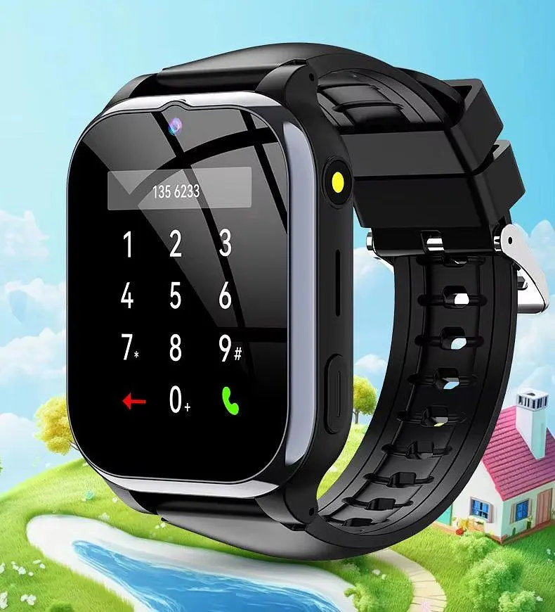 Дитячий розумний смарт-годинник Lemfo Y89 з ліхтариком, GPS, 4G SIM-картою, відеодзвінком, прослуховуванням та камерою для дітей Рожевий - фото 9