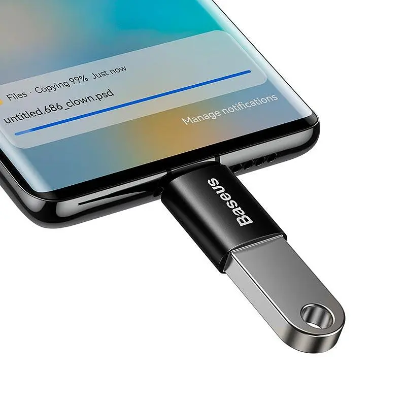 Перехідник Baseus Ingenuity Series Mini OTG Adaptor Type-C to USB-A 3.1 швидкість 10Gbps - фото 3