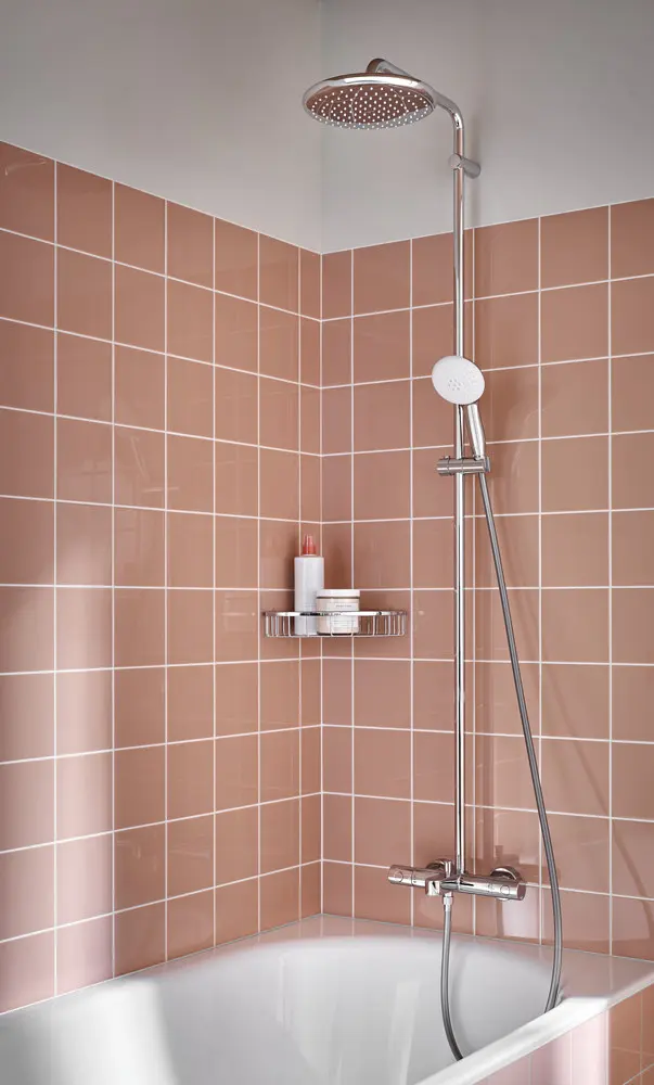 Душова система настінного монтажу з термостатом для ванни Grohe Tempesta System 250 26672001, Хром - фото 7