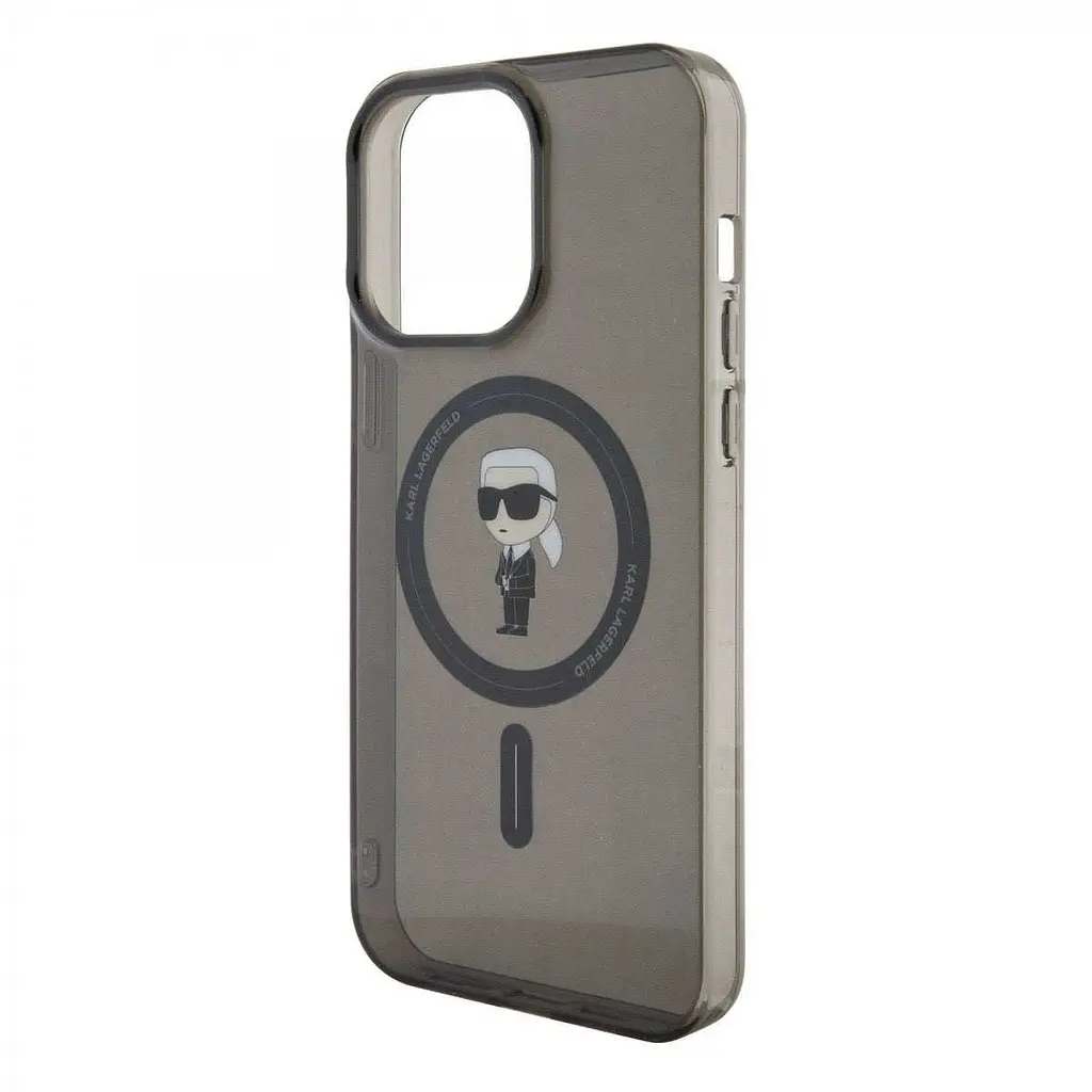Чехол Karl Lagerfeld IML Ikonik MagSafe Back Cover для iPhOne 15 Pro Max Black (57983116836) - фото 5