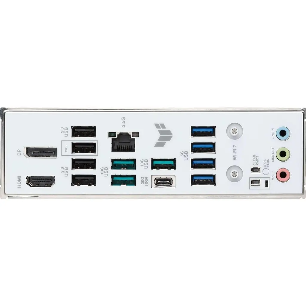 Материнська плата ASUS TUF GAMING B850M-PLUS WIFI7 WHITE (TUF GAMING B850M-PLUS WIFI7 W) (Socket AM5, AMD B850, Micro-ATX) - фото 6