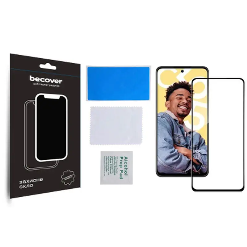Скло захисне BeCover Realme C55 Black (709765) - фото 3