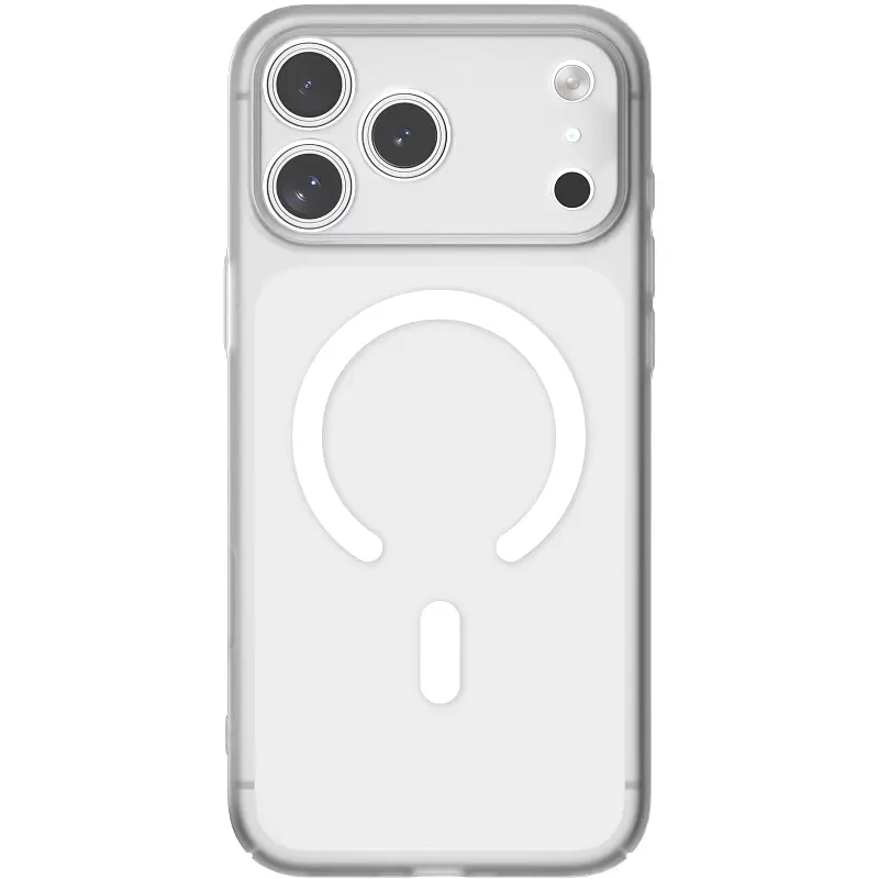 Чохол PC Epik Slim Matte with Magnetic Fit (camera button) для Apple iPhone 17 Pro Max / 18 Pro Max White - фото 2