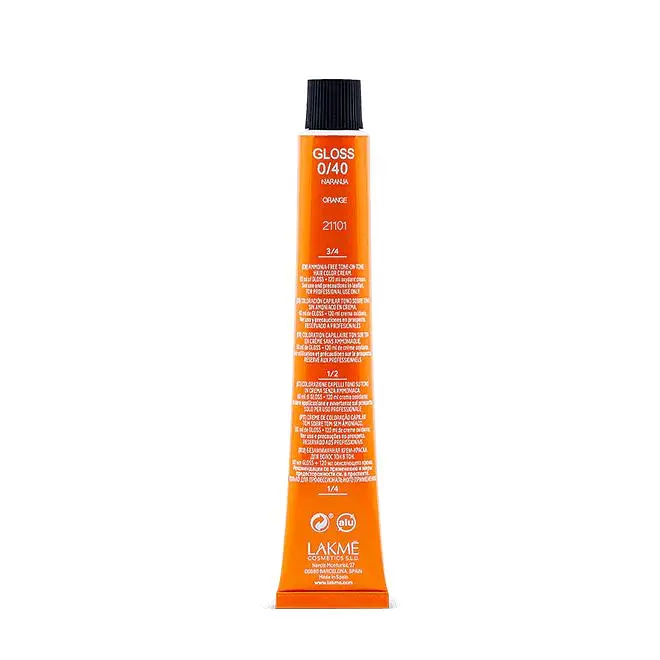 Тонувальна крем-фарба для волосся Lakme Gloss Color Rinse відтінок 0/40 помаранчевий міксвідтінок 60 мл - фото 3