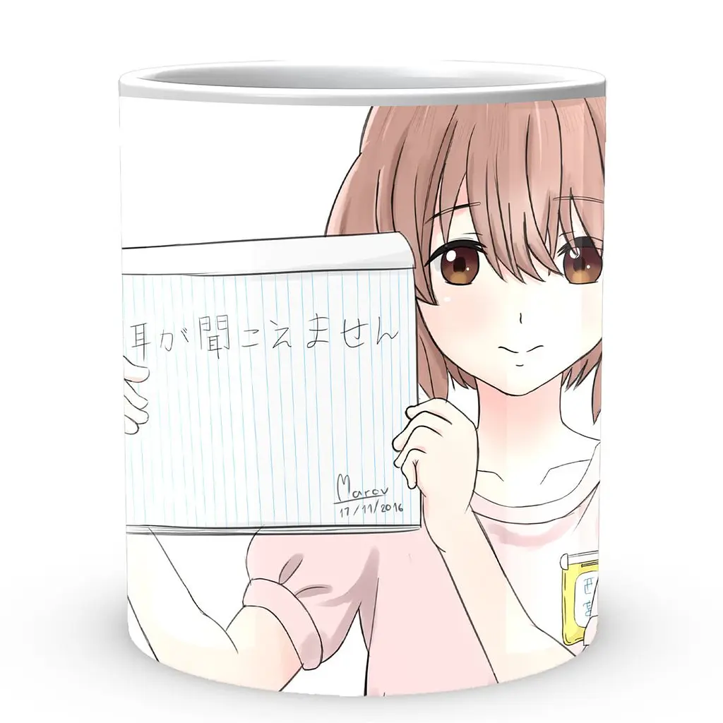 Кухоль GeekLand Silent Voice Форма голосу Нішимія SV 02.07 330 мл білий - фото 2