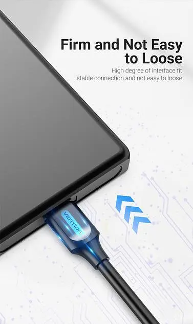 Кабель Vention 0.25м USB 3.0 - Micro USB Type-B 5 Гбіт/с 5V/3A USB 3.0 A на Micro-B для Жорских Дисків Чорний (COPBC) - фото 7