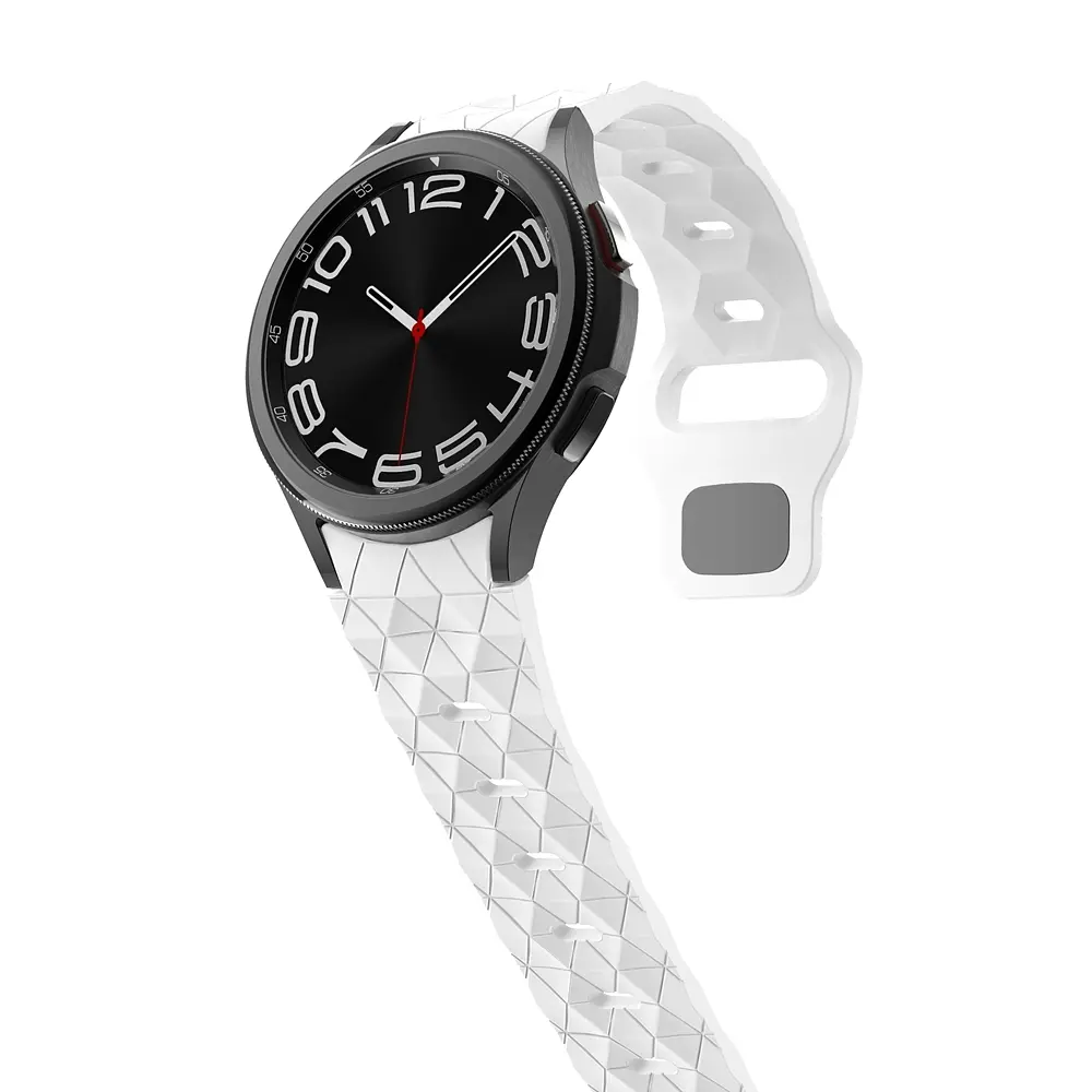 Ремінець силіконовий Samsung Galaxy Watch 4 5 6 7 BeWatch Білий (0140302) - фото 5