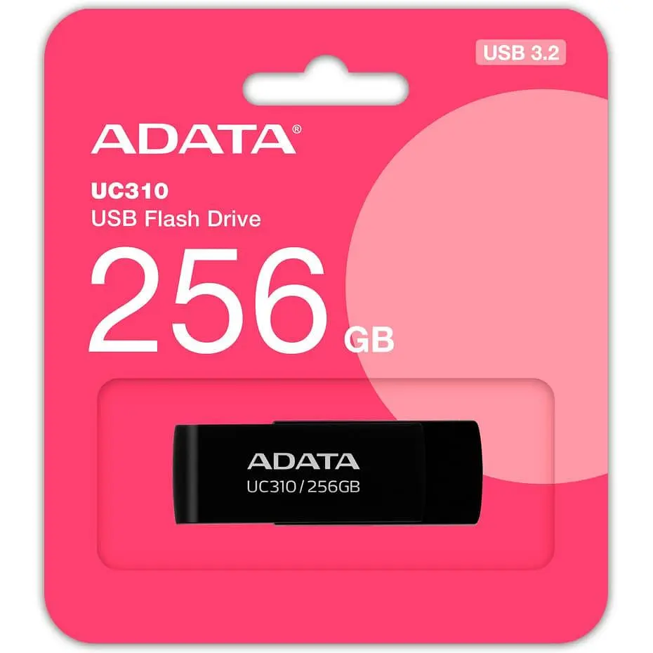 Флеш-накопичувач Adata Flash 256Gb USB 3.2 UC310 Black (UC310-256G-RBK) - фото 3