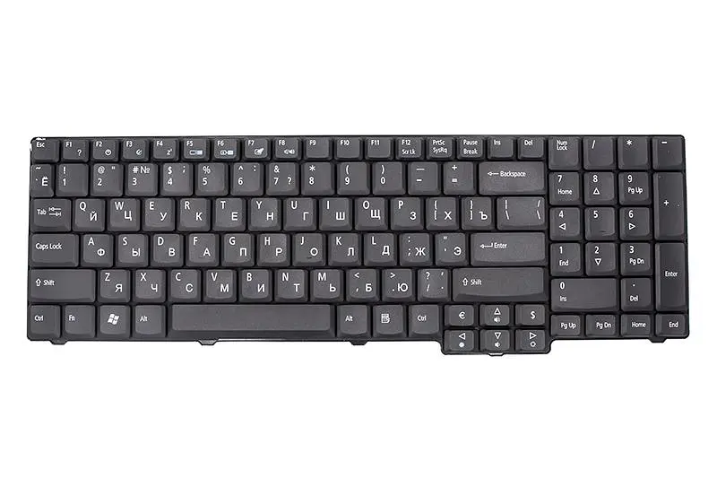 Клавiатура для ноутбука ACER Aspire 6530, eMachines E528 чорний, без фрейма (KB312634)