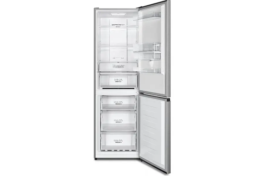 Холодильник Gorenje з нижн. мороз. камерою, 186х59х60см, 2 дв., Х-207л, М-97л, A+, NoFrost Plus, Fresh zone, дозатор для води, нерж - фото 2
