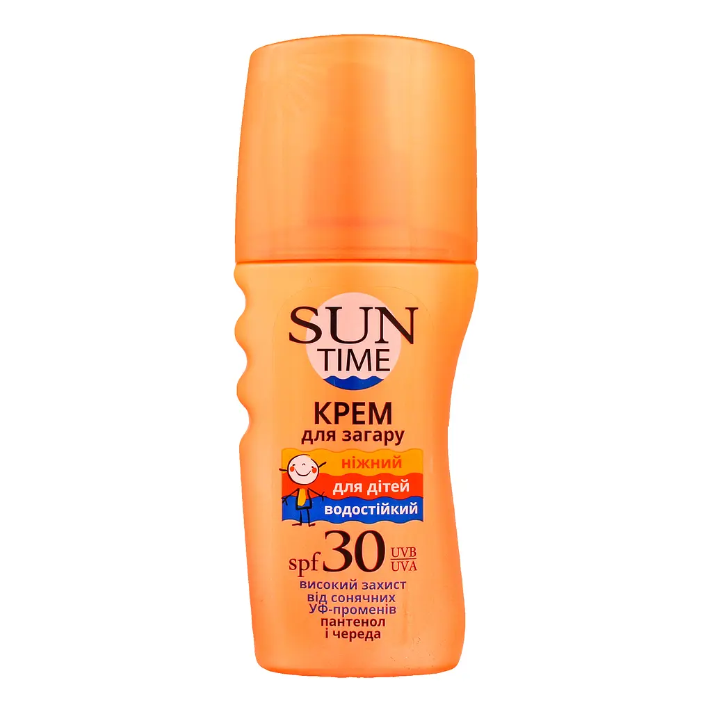 Крем для засмаги Біокон Sun Time SPF 30 Ніжний для дітей 150 мл - фото 2