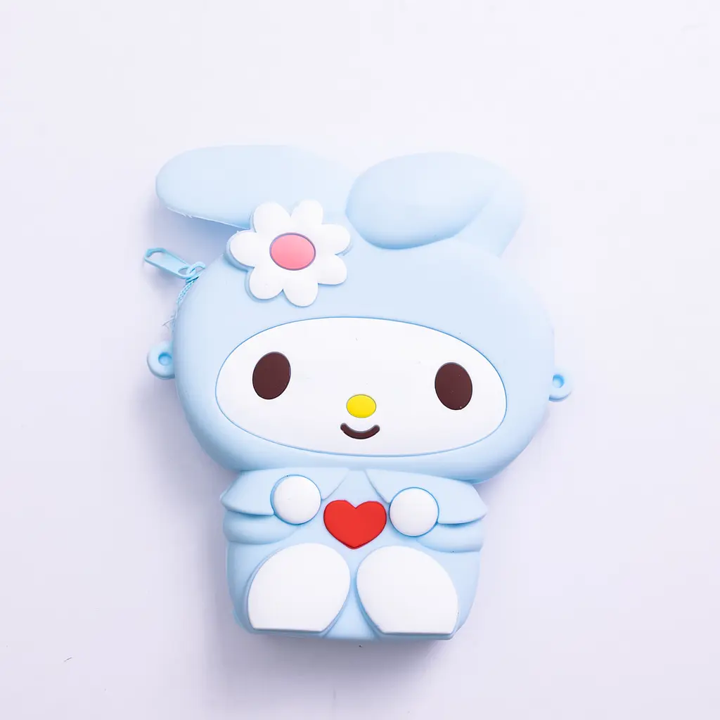 Дитяча сумочка My Melody з pop-it силіконова на блискавці 15*10*3 см, блакитний Yiwu HP-55-8BL - фото 3