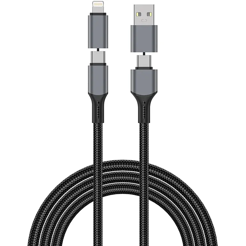 Дата кабель WIWU C077 Cyberlink Type-C to Lightning 27W 1 м Silver - фото 2