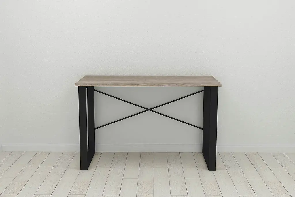 Письменный стол Ferrum-decor Драйв 750x1200x700 Черный металл ДСП Дуб Сонома Трюфель 16 мм (FRD-103175) - фото 7