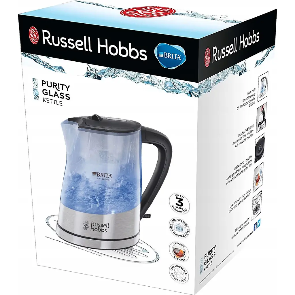 Электрочайник Russell Hobbs Purity Glass 22850-70 с фильтром Brita [120315] - фото 6
