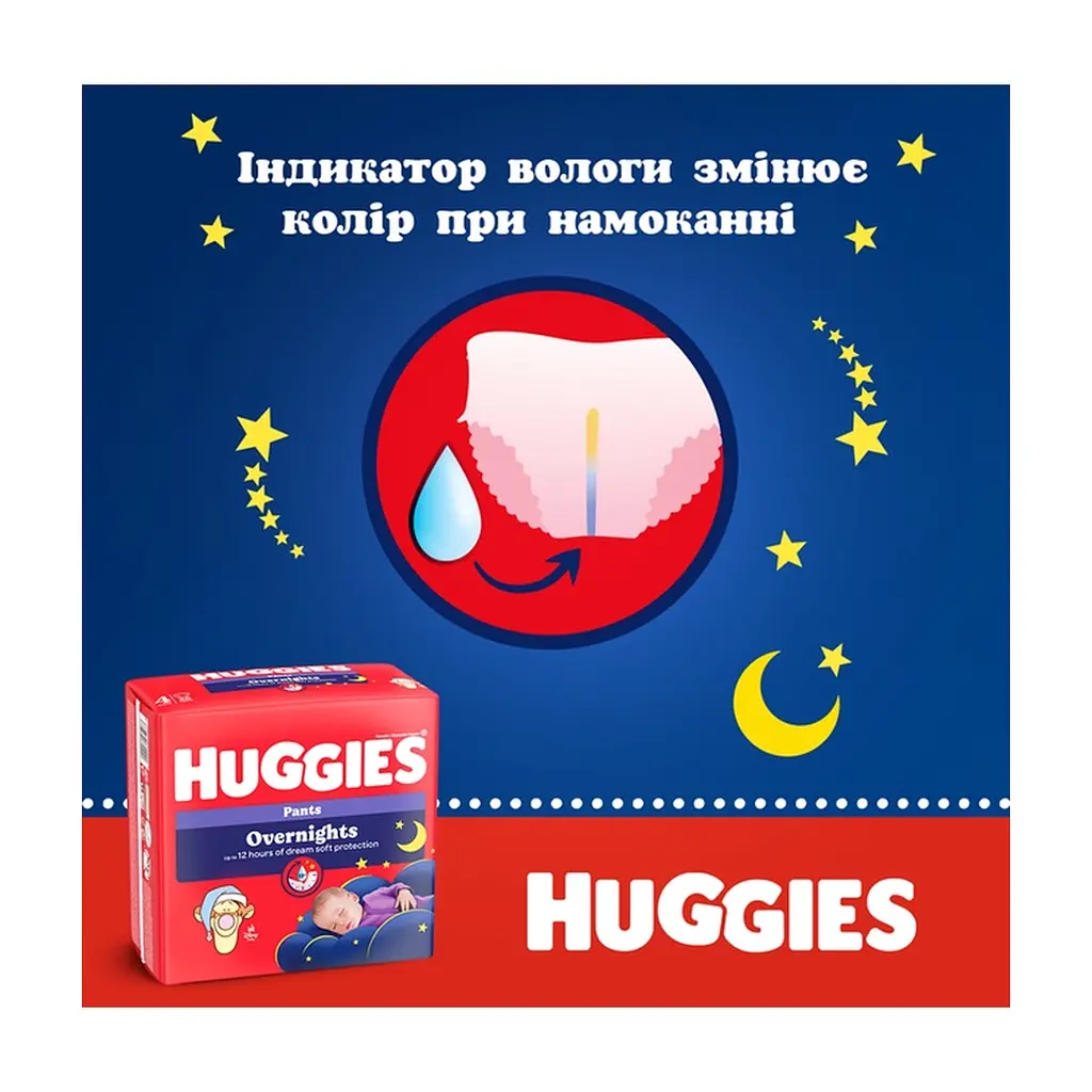 Підгузки Huggies Overnights Pants Трусики 6 15-25 кг 22 шт. (5029053581101) - фото 10