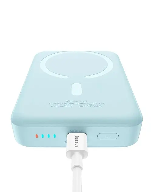 Зовнішній MagSafe акумулятор Baseus Magnetic Bracket Mini 10000mAh 20W (P10059001313-00) - фото 3
