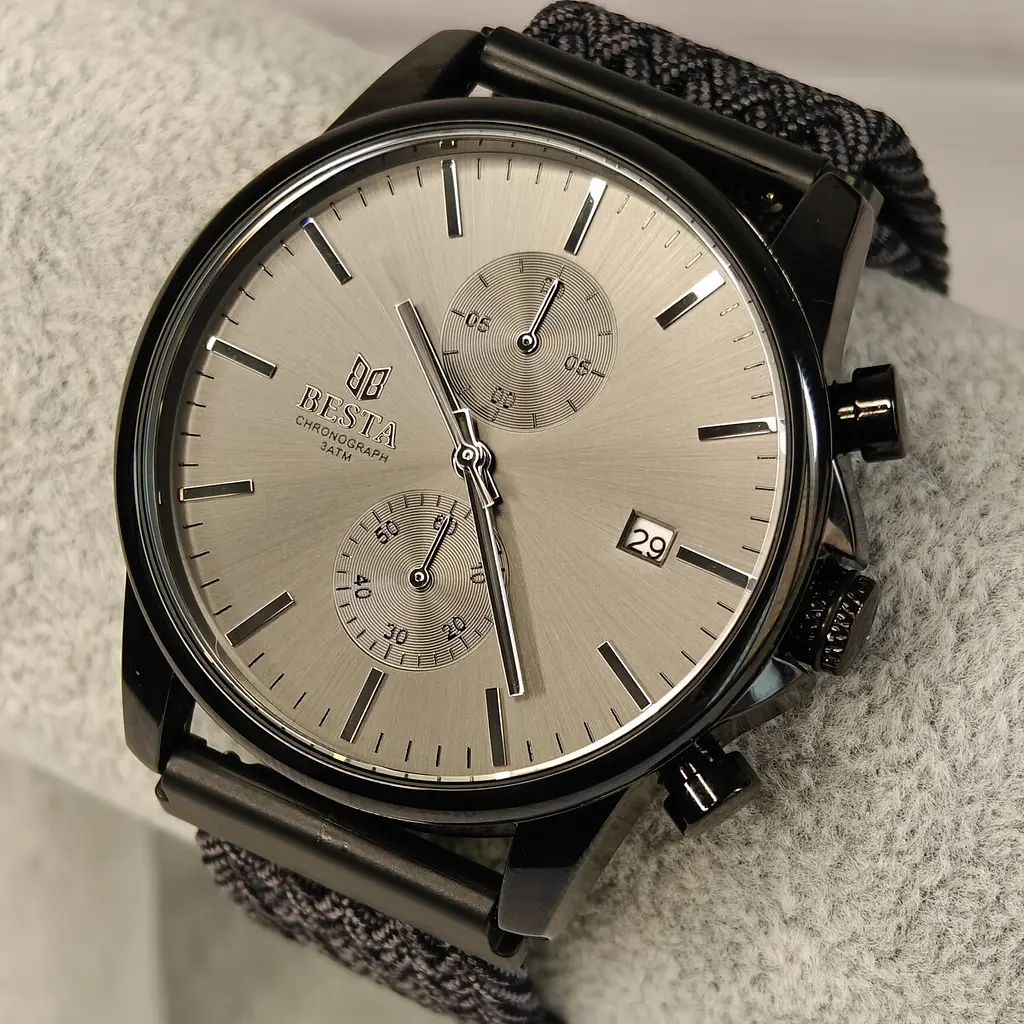 Годинник Besta Mars Black & Gray Nylon, 2 ремінця - фото 7