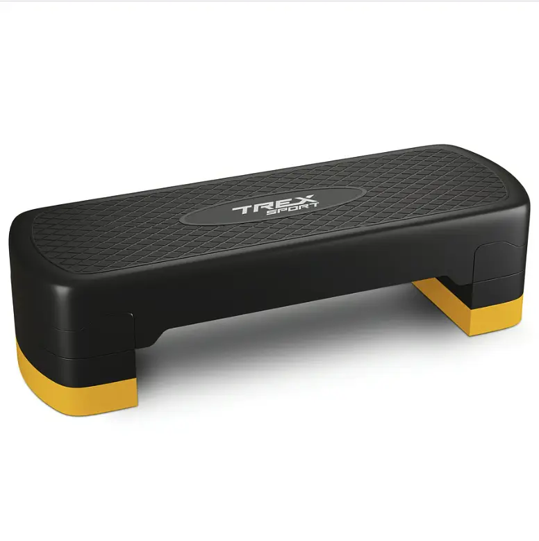 Степ платформа Trex Sport TX-030AS 3 уровня черно-желтая - фото 13