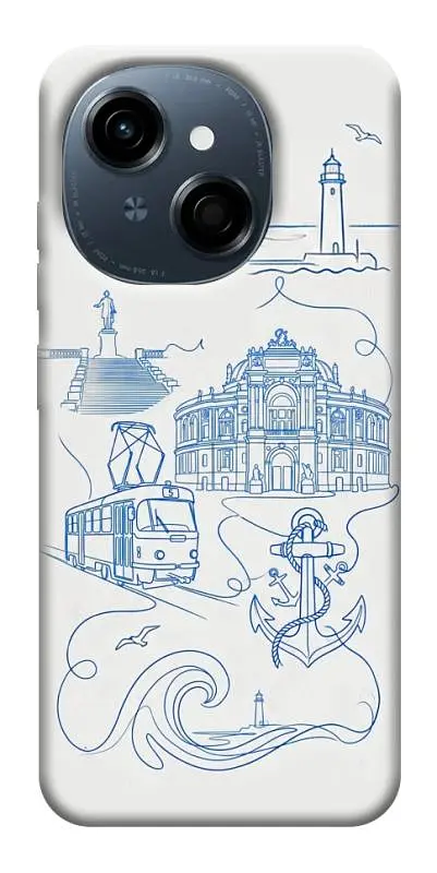 TPU чехол Demsky Southern pearl для TECNO Spark Go 1