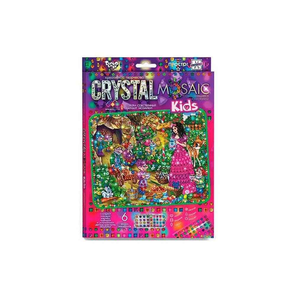 Набор креативной творчества Crystal Mosaic Kids, Danko Toys - фото 5