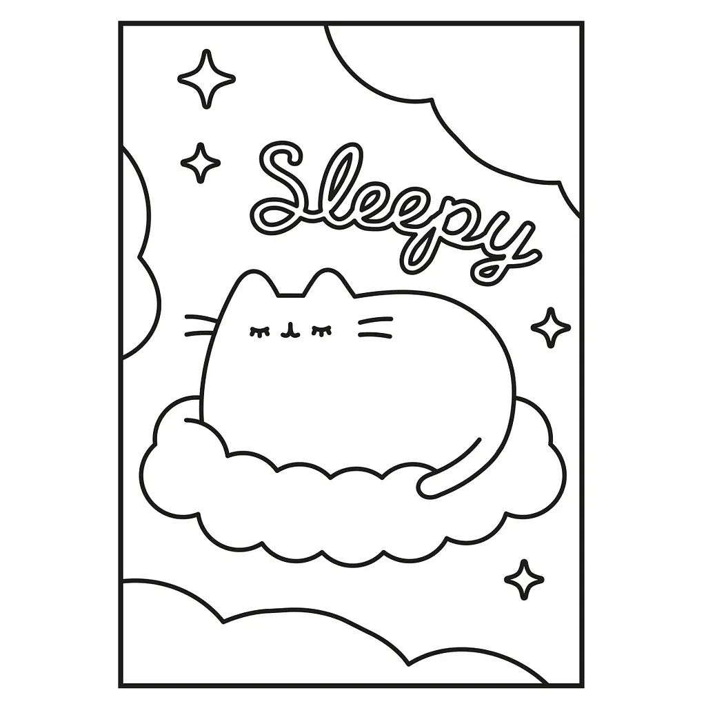 Розмальовка A4 Pusheen 12стор. з наліпками та завданнями 743223/Yes/ - фото 3