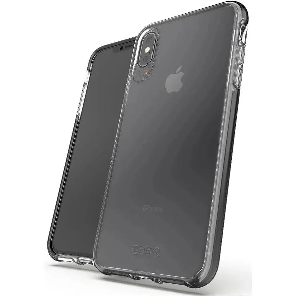 Протиударний чохол Gear4 Piccadilly D3O для iPhone XS Max (6.5") Black + Прозорий - фото 3