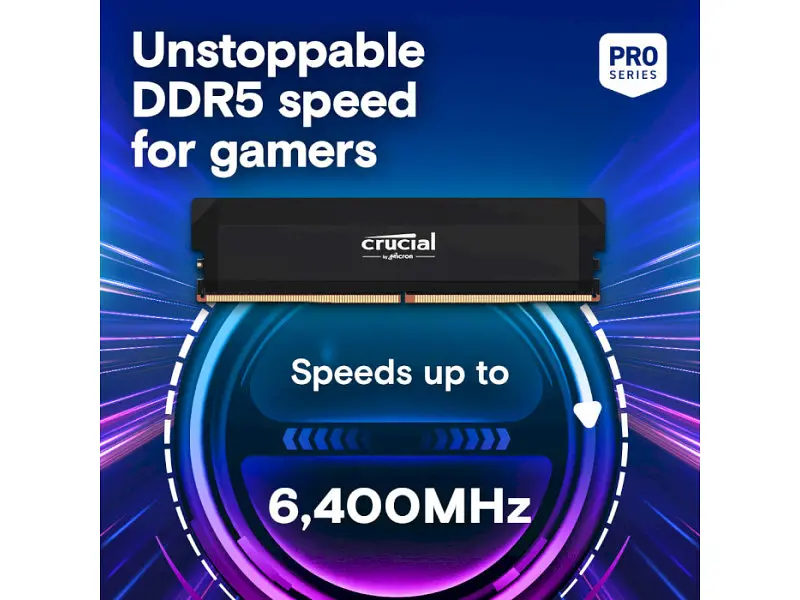 Пам'ять для настільних комп'ютерів Crucial 32 GB (2x16GB) DDR5 6400 MHz Pro Overclocking (CP2K16G64C38U5B) - фото 7