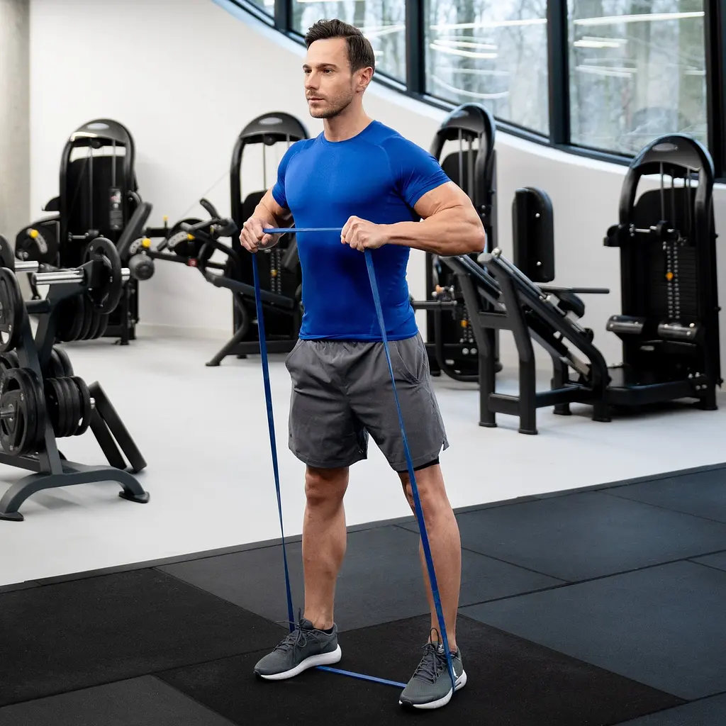 Резинка для фітнесу Gymtek 12-28кг синя - фото 8