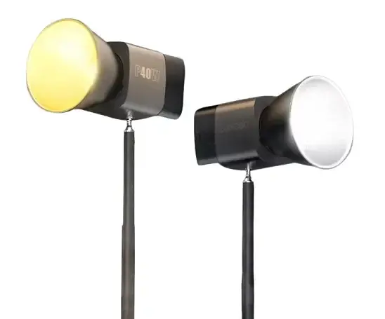 Монохроматичний освітлювач Luxceo P40W COB LED для фотостудії - фото 3