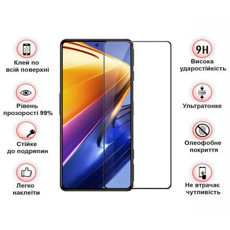 Скло захисне BeCover Tecno Spark 20 (KJ5n) Black (710626) - фото 3