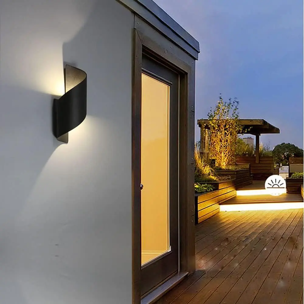 Чорний Світлодіодний вуличний світильник чорний - фото 4