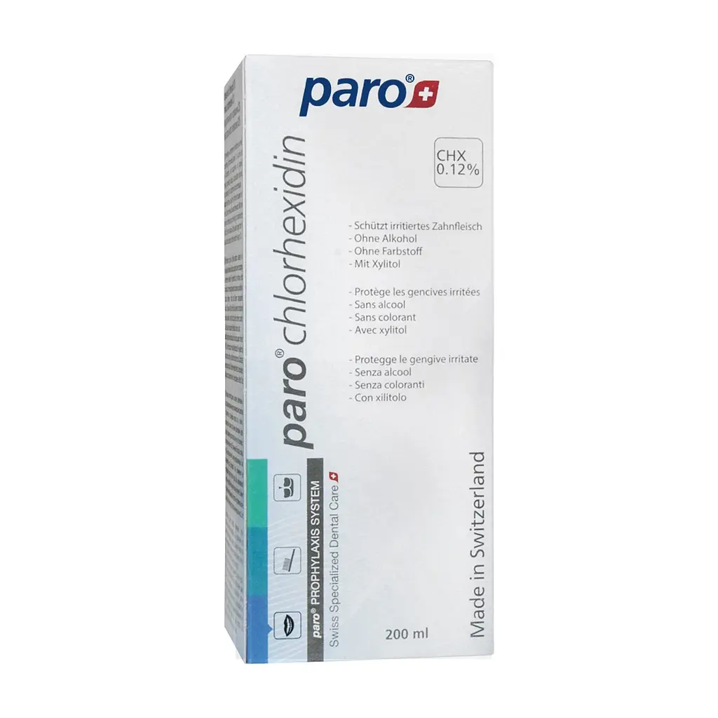 Ополіскувач для порожнини рота Paro Swiss з хлоргексидином 0.12% 200 мл (7610458026946) - фото 2