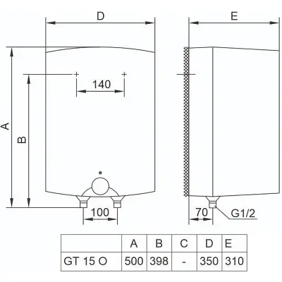 Бойлер TIKI Mini P 15V9 (GT15OMINI_TIKI) (700188) - фото 8