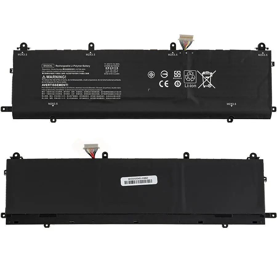 Батарея Hewlett Packard для ноутбука HP BN06XL (Spectre x360 15-EB) 11.55V 6000mAh Черный - фото 2
