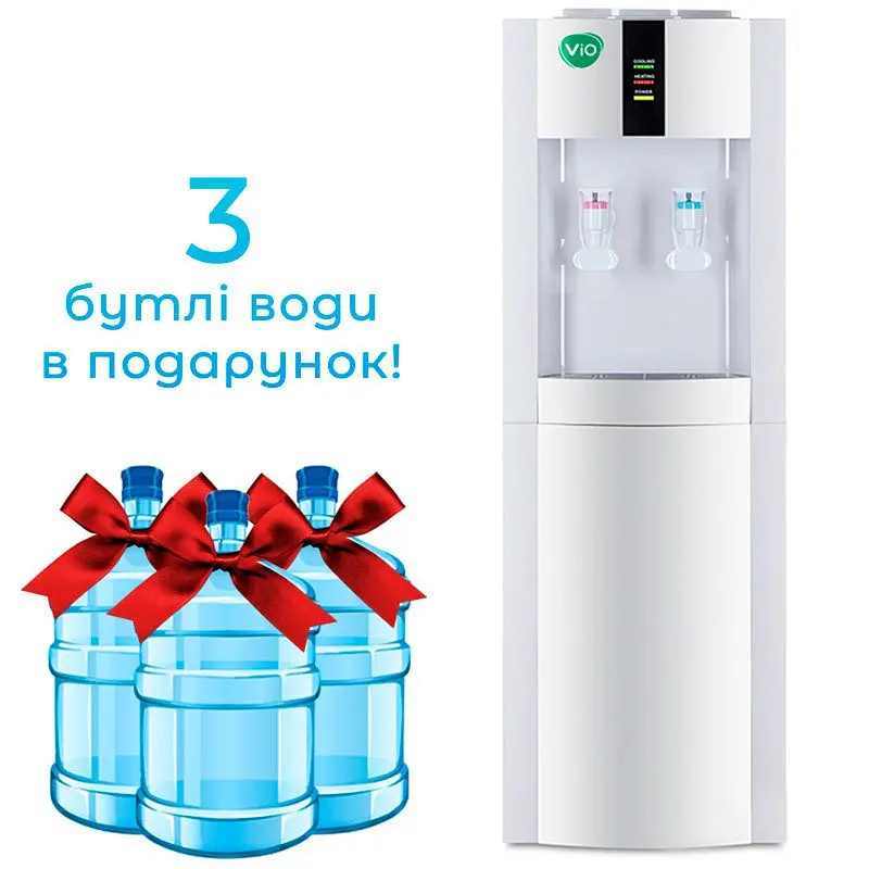 Кулер для води ViO Х172-FСF підлоговий з компресорним охолодженням і холодильником - фото 5