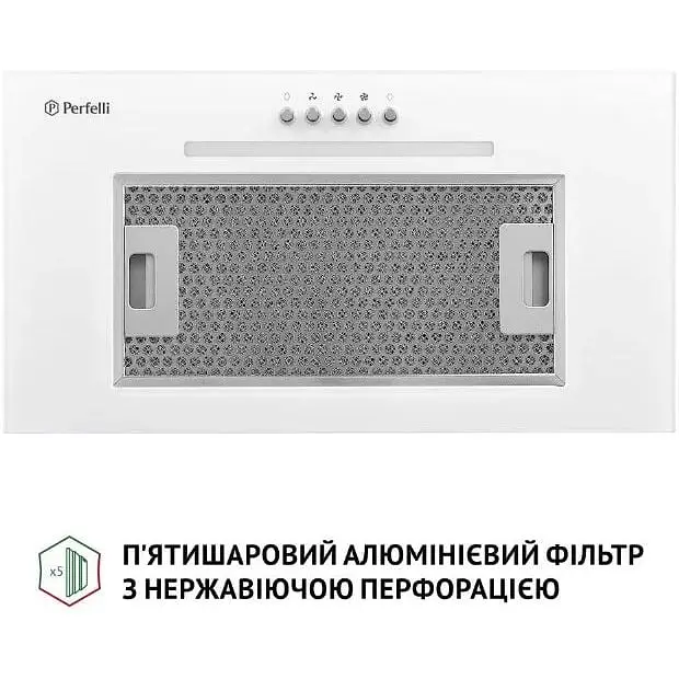 Витяжка вбудована Perfelli BI 5256 WH 700 LED - фото 4