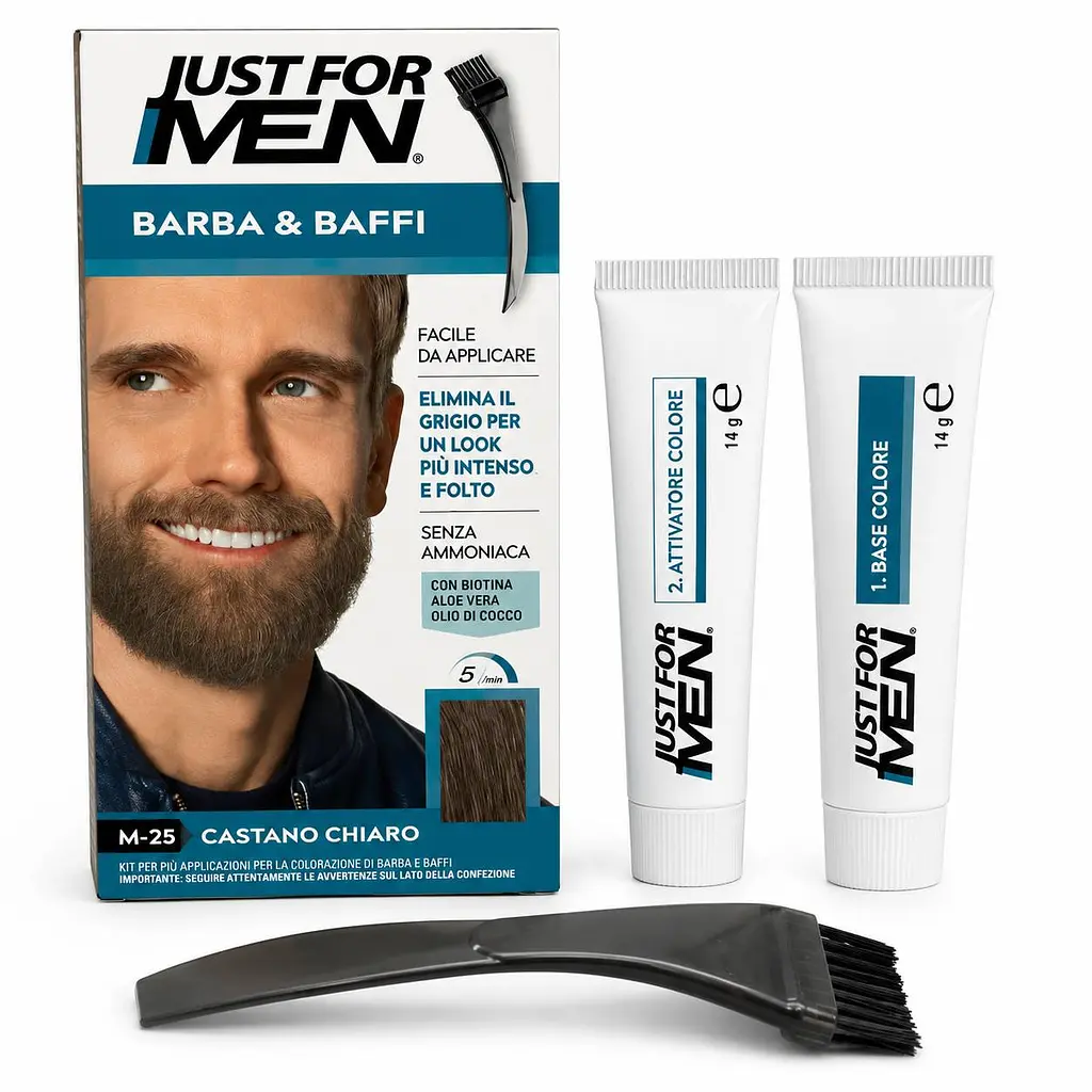 Фарба для бороди і вусів Just For Men Beard Color Light Brown M-25