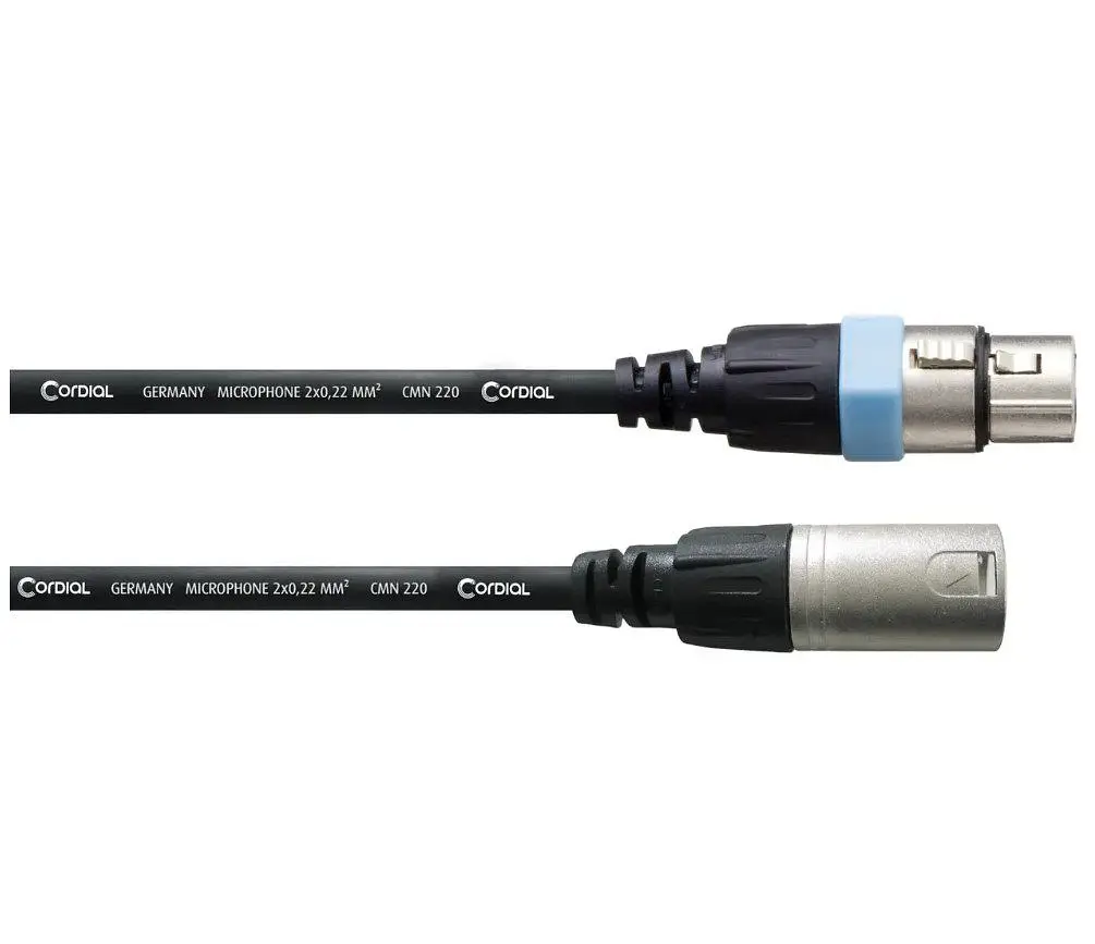 Микрофонный кабель XLR Male — XLR Female 10м Cordial CCM 10 FM