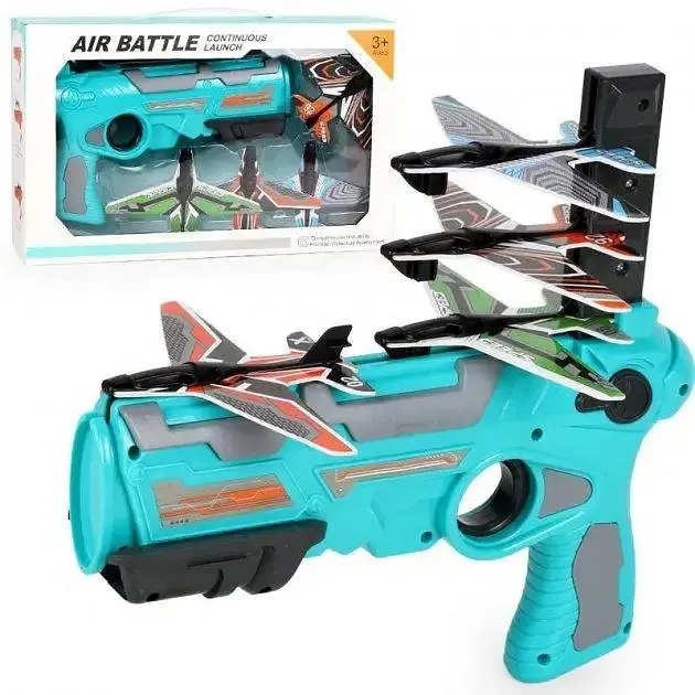 Дитячий іграшковий пістолет катапульта з літачками Air Battle - фото 5